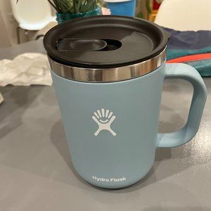 Light Blue Hydro-Flask Mug with Handle